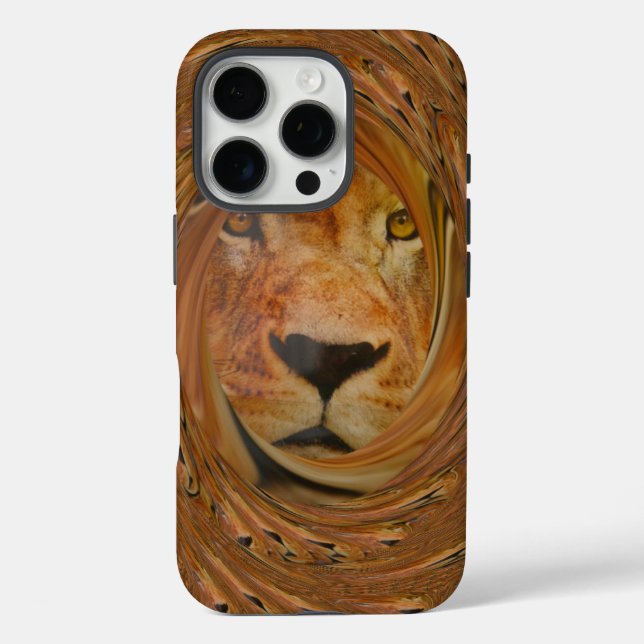 Coques Case-Mate iPhone Lion Abstrait Safari Art (Verso)
