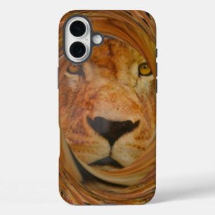 Coques iPhone 16 Plus Lion Abstrait Safari Art