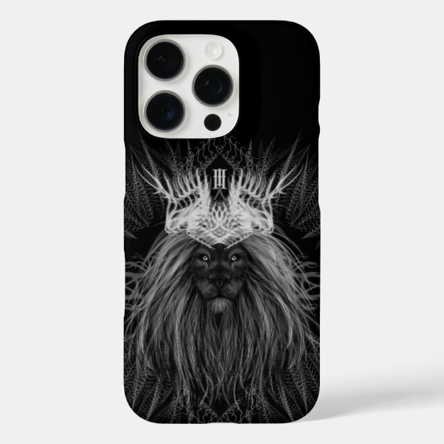 Coques Case-Mate iPhone Lion avec monogramme de couronne (Verso)