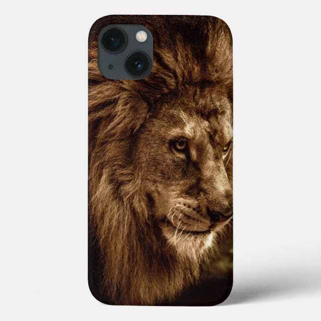 Coques Case-Mate iPhone Lion contre ciel orageux (Verso)