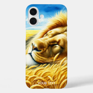 Coque Pour iPhone 16 Plus Lion couché de blé mou Imaginaire