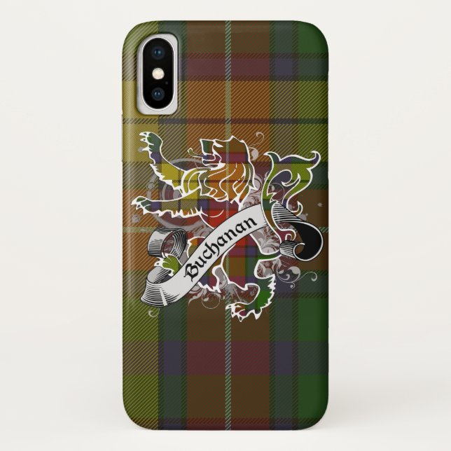 Coques Case-Mate iPhone Lion de tartan de Buchanan (Dos)