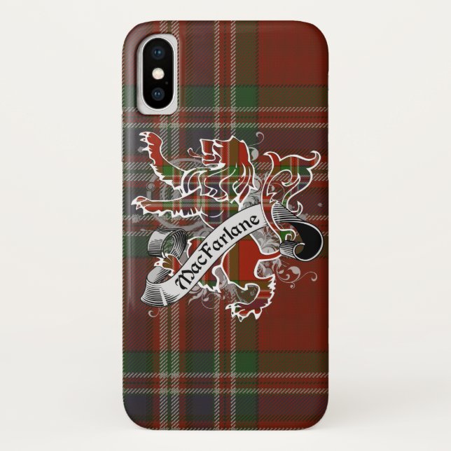 Coques Case-Mate iPhone Lion de tartan de MacFarlane (Dos)