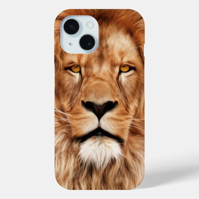 Coques Case-Mate iPhone Lion Le Roi Photo Peinture (Verso)