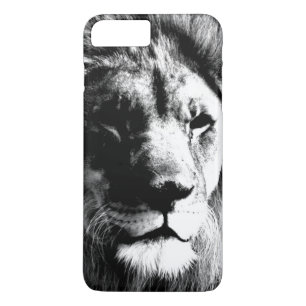 Coques Pour iPhone Lion noir et blanc