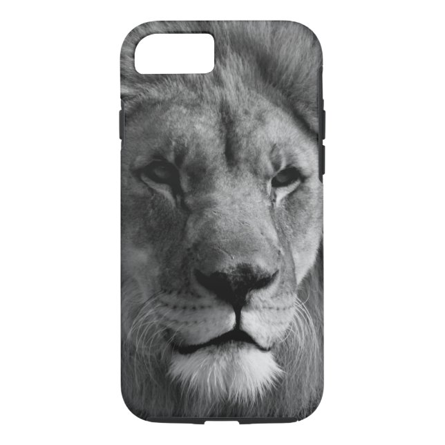 Coques Case-Mate iPhone Lion noir et blanc (Dos)