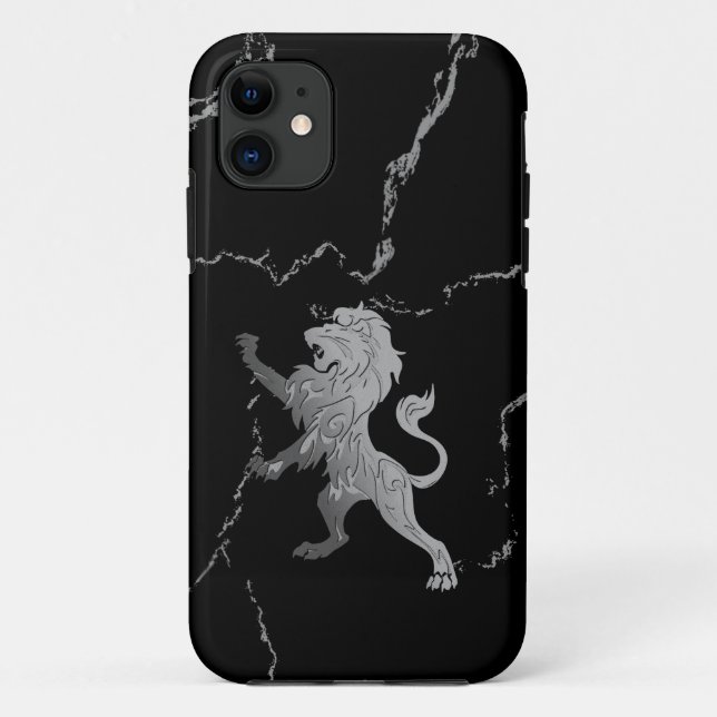 Coques Case-Mate iPhone Lion royal argenté (Dos)
