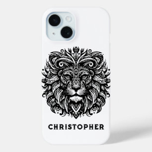 Coque Case-Mate iPhone Lion tribal Ajouter un nom