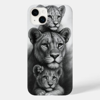 Coque Case-Mate iPhone Lionne & Lionceaux