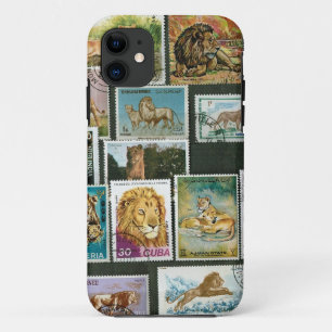 Coques Pour iPhone Lions sur des timbres