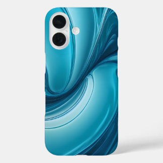 Coque Pour iPhone 16 Liquid Blue Energy – Abstract Flow Design