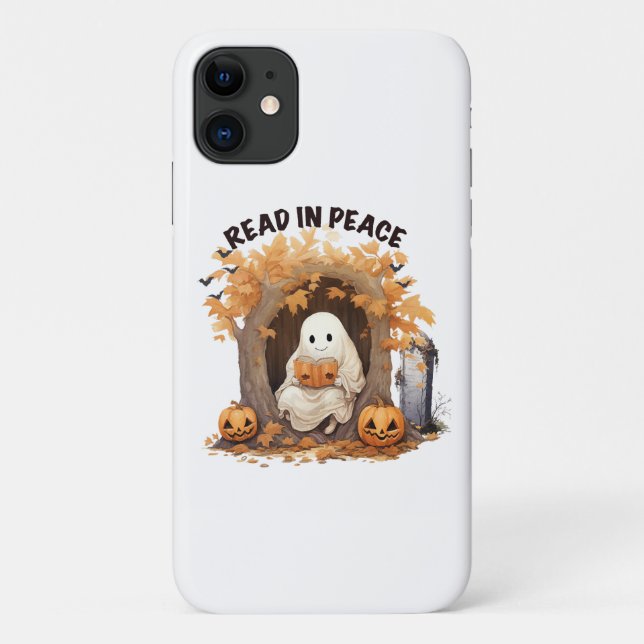 Coques Case-Mate iPhone Lire en paix fantôme Boo (Dos)