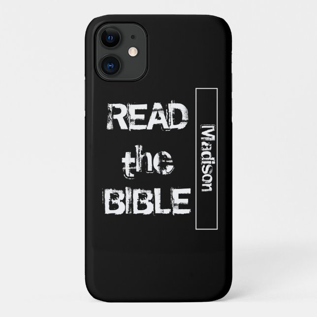 Coques Case-Mate iPhone Lire la Bible Noir et Blanc (Dos)