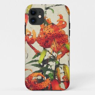 Case-Mate iPhone Case Lis lis tigre aquarelle orange 1