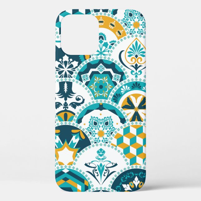 Coques Case-Mate iPhone Lisbonne géométrique Azulejo tuile motif, portugai (Verso)