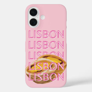 Coque Pour iPhone 16 Lisbonne Travel Art, Portugal, Rose, Preppy