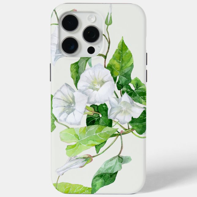 Coques Case-Mate iPhone Liseron fleur blanche  (Verso)
