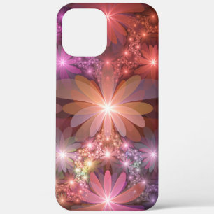 Case-Mate iPhone Case Lit De Fleurs Coloré Brillant Art Fractal Abstrait