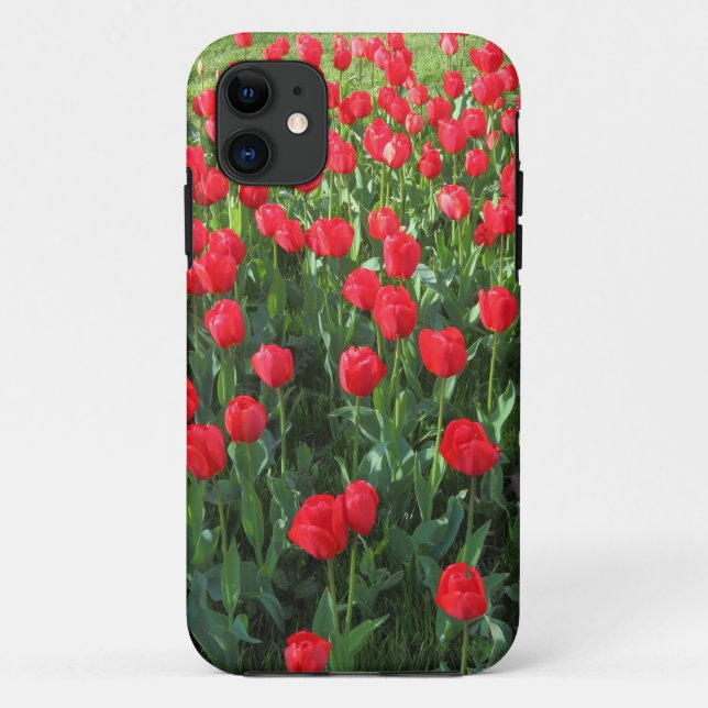 Coques Case-Mate iPhone Lit des Tulipes rouges 01 (Dos)