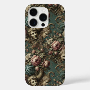 Coque iPhone 16 Pro Litanie d'Aristocrates - Design floral gothique