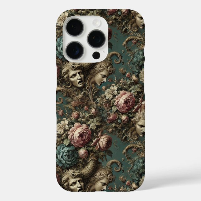 Coques Case-Mate iPhone Litanie d'Aristocrates - Design floral gothique (Verso)