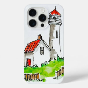 Coque Case-Mate iPhone Little Lighthouse Watercolor Coque-Mate iPhone Cas