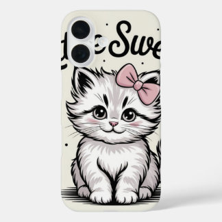 Coque Pour iPhone 16 Little sweet Kitty