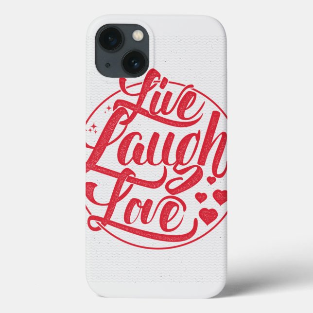 Coques Case-Mate iPhone Live Laugh Love (Verso)