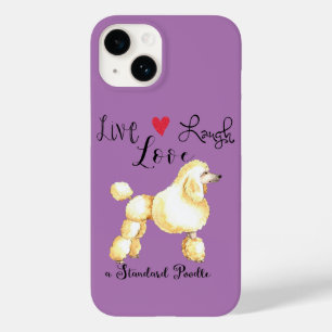 Coque Case-Mate iPhone Live Laugh Love a Standard Poodle