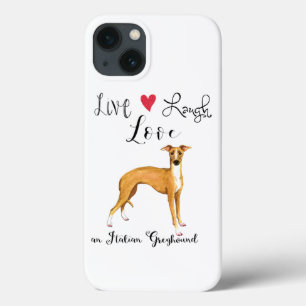 Case-Mate iPhone Case Live Laugh Love an Italian Greyhound