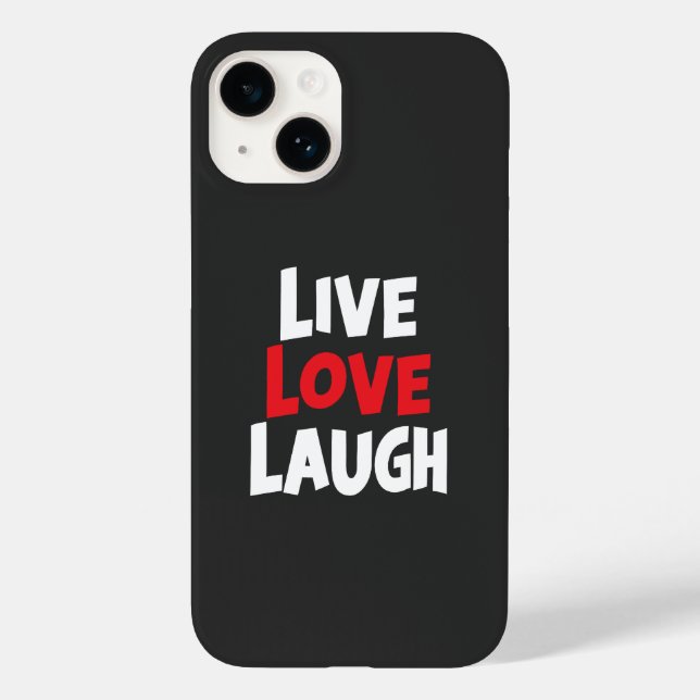 Coques Case-Mate iPhone Live Love Laugh (Verso)