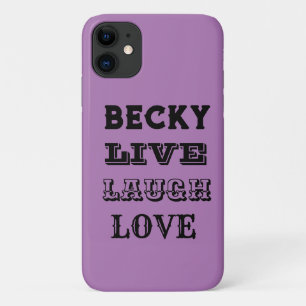 Case-Mate iPhone CASE LIVE RIGH LOVE NAME PURPLE MODERNE