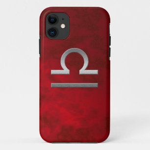 Coque iPhone 11 livre argent - rouge