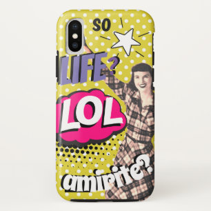 Case-Mate iPhone Case Livre de bande dessinée Pop Art Retro Lady Funny