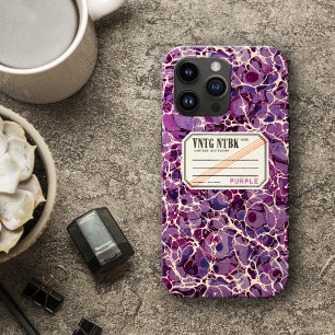 Coque Case-Mate iPhone Livre de composition vintage Purple VNTG
