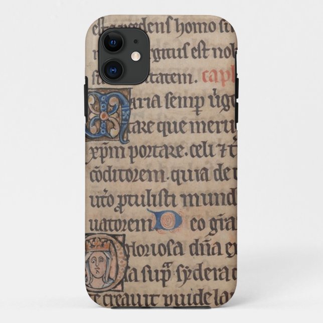 Coques Case-Mate iPhone Livre de l'écriture de latin médiéval d'heures (Dos)