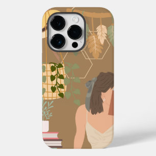 Coque Case-Mate iPhone Livre de lecture de la femme esthétique brune