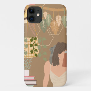 Case-Mate iPhone Case Livre de lecture de la femme esthétique brune