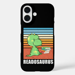 Coque Pour iPhone 16 Livre Drôle Readosaurus Dinosaure Lecture Dino Rét