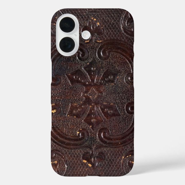 Coques Case-Mate iPhone Livre en cuir ancien déchu (Verso)