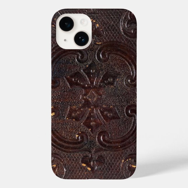 Coques Case-Mate iPhone Livre en cuir ancien déchu (Verso)
