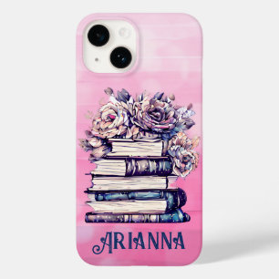 Coque Case-Mate iPhone Livres anciens personnalisés et roses