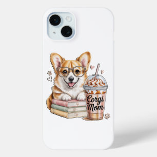 Coque Case-Mate iPhone Livres de Corgis et café glacé pour chien