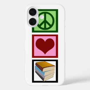 Coques iPhone 16 Livres Peace Love