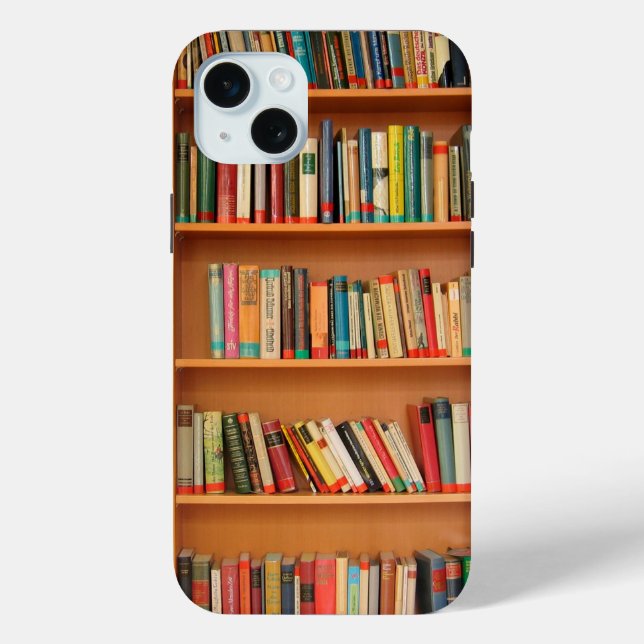 Coques Case-Mate iPhone Livres sur Arrière - plan de bibliothèque (Verso)