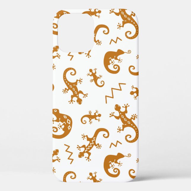 Coques Case-Mate iPhone Lizards et caméléons motif sans soudure (Verso)