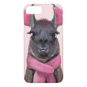 Coque iPhone 8/7 Llama rose