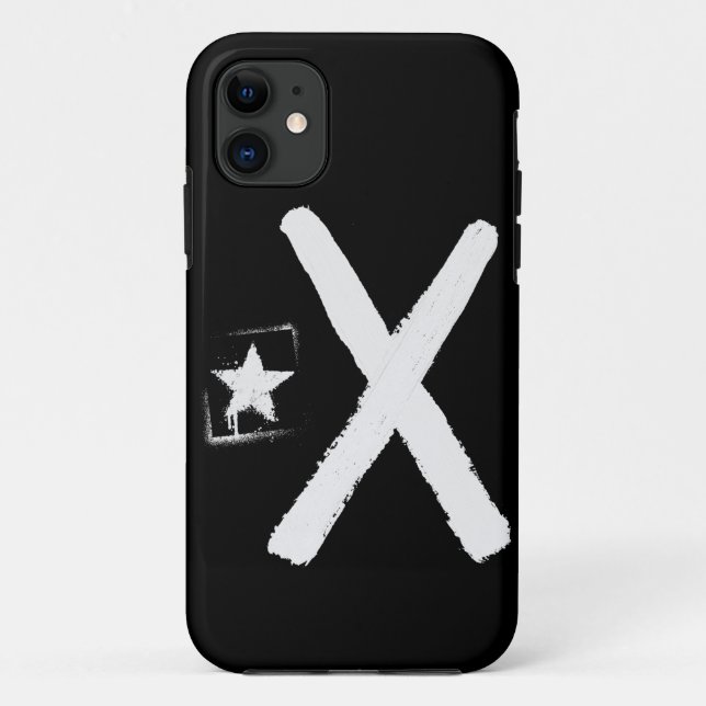 Coques Case-Mate iPhone Lliures ou morts (drapeau noir) (Dos)