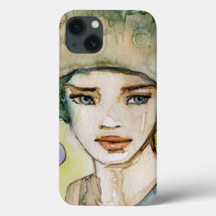 Coque Case-Mate iPhone llustration d'une belle, sensible fille
