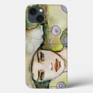 Case-Mate iPhone Case llustration d'une belle, sensible fille